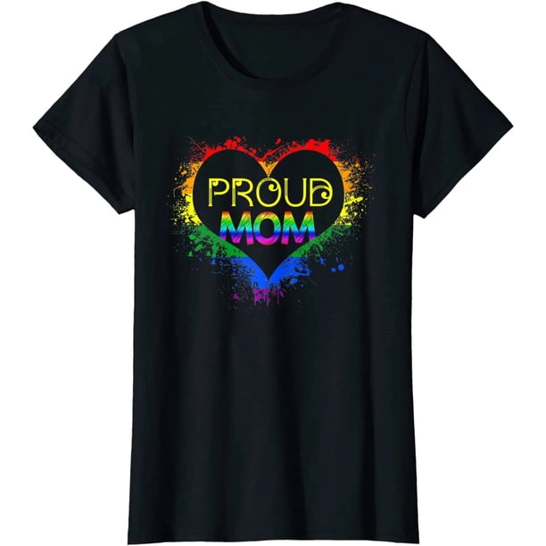 Playera Orgullo LGBT Mamá con Orgullo Manga Corta para Mujer