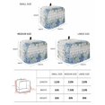 thumbnail image 2 of Blue Flower Small Toaster Cover 2 Slice, Kitchen Appliance Covers, Grey Plaid Hydrangeas Eucalyptus Leaves Toaster Oven Cover with Loop, Bread Machine Cover Polyester Dust Cover Protection, 2 of 4