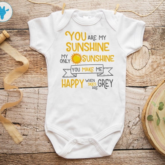 You Are My Sunshine Onesie - Hipster Baby Clothes - Cute Sayings Onesie - Baby Shower Gift - Cute Baby Bodysuits Cute Baby Onesie, BABY BODYSUIT LAT 4424