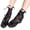 Black, variant on Women Spring Summer Crew Socks Sweet Hollow-Out Lace Ankle Socks Japanese Style JK Cute Tie Bowknot Middle Tube Socks