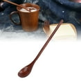 thumbnail image 1 of Wooden Spoons, Strong Durable Wooden Coffee Spoon Easy Cleaning  Delicate Fine Workmanship Safe  Long Handle  for Plate Decoration for Mixing, 1 of 8
