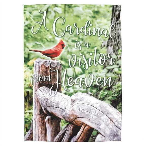 Magnolia Gardens M080106 13 x 18 in. Print Cardinal Blessed Polyester Garden Flag