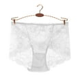thumbnail image 3 of Fesfesfes Seamless Cotton Underwear For Womens Mid-waist Lace Thin Mesh Breathable Underwear Briefs, 3 of 4