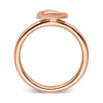 thumbnail image 4 of Rose Plated Sterling Silver Heart Ring, 4 of 5