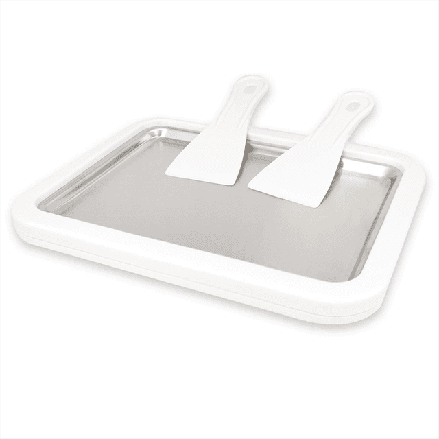 Ice Cream Frozen Yogurt Machine Stainless Steel Fried Ice Tray Fried Yogurt Machine Compact Home Ice Cream Machine