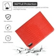 thumbnail image 3 of TECH CIRCLE iPad Generation 10.9 Inch 2022,Lightweight  Business Style Wallet Folio Slim Auto Sleep/Wake Cover Stand Protective Cover for Apple iPad 10th Gen 10.9 inch 2022, Red, 3 of 5