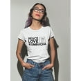 thumbnail image 2 of Peace Love Kombucha Women T-Shirt, Female XX-Large, 2 of 4