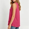thumbnail image 5 of Noric Women's Cotton Linen Sleeveless Crew Neck Tank Tops Casual Summer Loose Fit Layered Hem Pullover Tops, 5 of 6