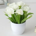 thumbnail image 4 of TIELUTT In Realistic Floral Arrangement Centerpiece for Home Flowers for Outdoor Flower Flower Centerpieces for Tables Hanging Flowers Outdoor Mini Roses Flowers, 4 of 5
