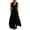 191#Black, variant on Women's Casual Linen Jumpsuits Cotton Linen Button Down V Neck Sleeveless Wide Leg Rompers with Pockets for Beach Black XL