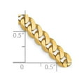 thumbnail image 2 of The Black Bow Men's 5.75mm 14k Yellow Gold Solid Beveled Curb Chain Necklace, 20in, 2 of 2