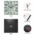 thumbnail image 2 of Vintage Green Wooden Wall Clock Silent Non Ticking, Modern Abstract Art Oil Painting Square Wall Clocks Battery Operated, Decor Clock for Home Office, Living Room, Kitchen, 10 Inch, 2 of 9