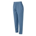 thumbnail image 5 of COMVALUE Pant for Women Spring Summer Lightweight Casual Boho Beach Pants Wide Leg High Waisted Trousers (Blue, XL), 5 of 6