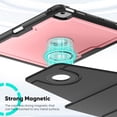 thumbnail image 2 of FJLBDE Case for iPad Pro 12.9 2022/2021/2020/2018 6th/5th/4th/3rd Gen, 360 Rotating Stand iPad Protective Case Cover with Auto Wake/Sleep, Pink, 2 of 7