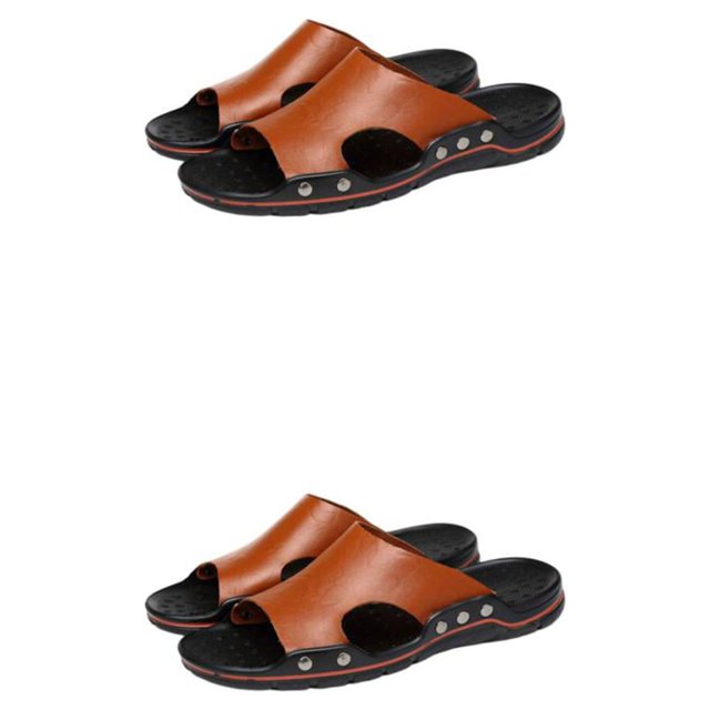 Minnieouse Hombre Zapatillas Zapatos Chanclas Sandalias Transpirable Playa Marrón treinta y nueve 2piezas