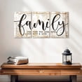 thumbnail image 2 of Elephant Stock Family Live Laugh Love Typography Wall Art - Horizontal Multi Panel Canvas - Living Room Wall Decor - Inspirational And Typography Multi Panel - Beige And White Decor - 26" x 12", 2 of 8