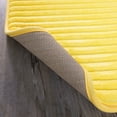 Mainstays Performance Ribbed Quick Dry Foam Bath Mat, 17" X 24", Sunray