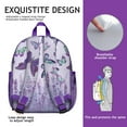 thumbnail image 5 of Bright Butterfly Print Student Backpack – Colorful Watercolor Pattern with Wings, Floral Fantasy and Garden Aesthetic, 5 of 6