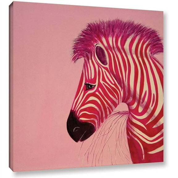 Lindsey Janich "Pink Zebra" Gallery-Wrapped Canvas