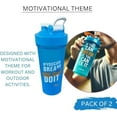 thumbnail image 4 of Magiko Motivational Protein Shaker, 2-Pack 28oz Nutrition Water Bottle, Red/Blue, 4 of 6