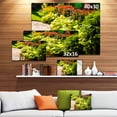 thumbnail image 3 of Modern Green Garden Design - Landscape Canvas Art Print, 3 of 4