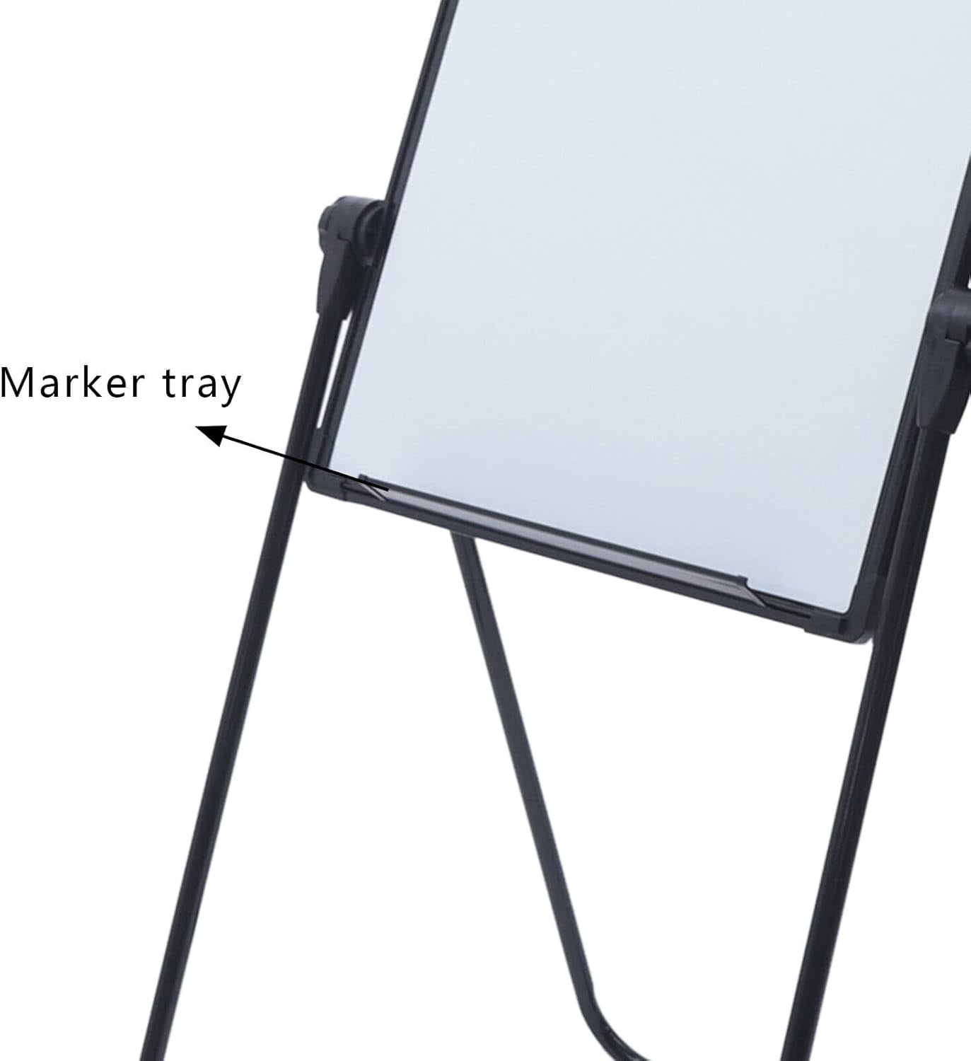 36x24 Inch Portable Dry Erase Board with Stand Double Sided Magnetic White Board Whiteboard Easel Height Adjustable Standing White Board for Home Office Classroom (Black)