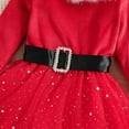 thumbnail image 4 of HIPYLO Girls Matching Christmas Dresses Baby Girl Christmas Dress 0-3 Months Red Party Dress Girls Dress Up Clothes Size 4-6 Girls New Years Eve Outfit 3t Girls Clothes Girls Christmas Outfits, 4 of 6