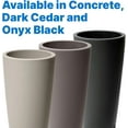 thumbnail image 7 of Step2 Tremont Tall Round Tapered Planter, Large Planters for Outdoor Plants, Gardening and Flower Pot for Patio or Porch, Efficient Drainage, Durable Plastic, Onyx Black, 1-Pack, 7 of 7