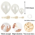 thumbnail image 4 of Globo de látex de color blanco leche perlado de 5, 10 y 12 pulgadas, juego de guirnaldas para decoración de bodas, cumpleaños, fiestas, baby shower, regalo, 4 of 4