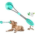 thumbnail image 1 of Dog Molar Bite Toy, Multifunction Dog for Cleaning Teeth, Interactive Ropes Toys Ball with Suction Cup,Dog Molar Stick with Food Dispensing for Dog Puppy (Blue), 1 of 8