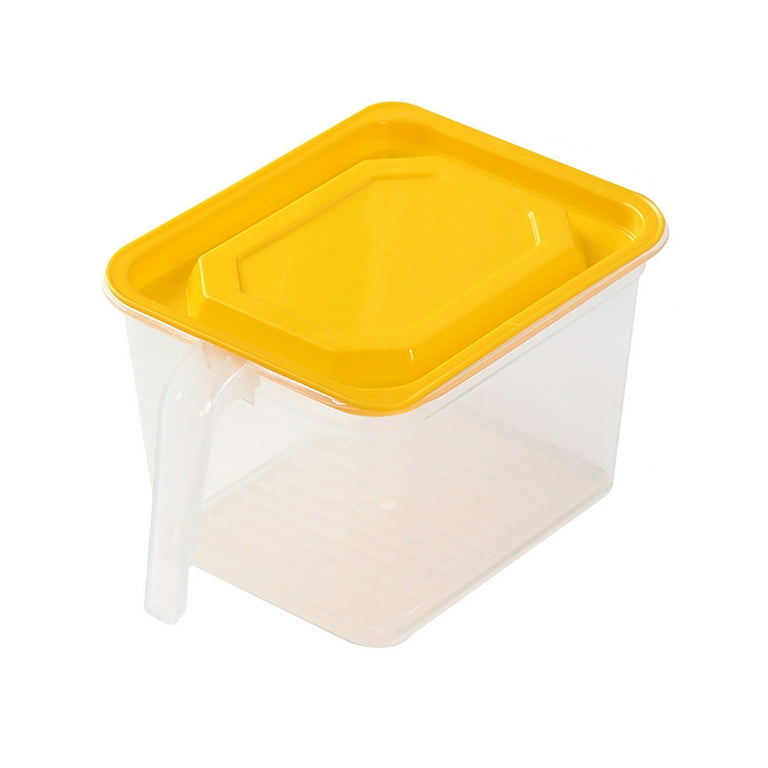 Ejwqwqe Household Refrigeor Kitchen Storage Box Sealed Fruit Food Fresh-keeping Box Food Containers Sealable Containers Clear Cereal Storage