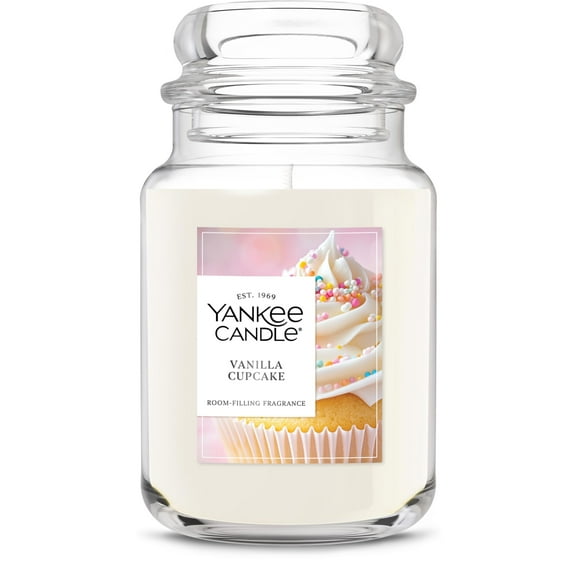 Tarro grande de Scented Candle Yankee Candle, 650 ml, vainilla, cupcake