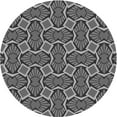 thumbnail image 1 of Ahgly Company Machine Washable Indoor Round Transitional Black Area Rugs, 8' Round, 1 of 7