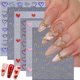 thumbnail image 1 of Calcomanías autoadhesivas 3D para decoración de uñas, 6 hojas, para San Valentín, 1 of 8
