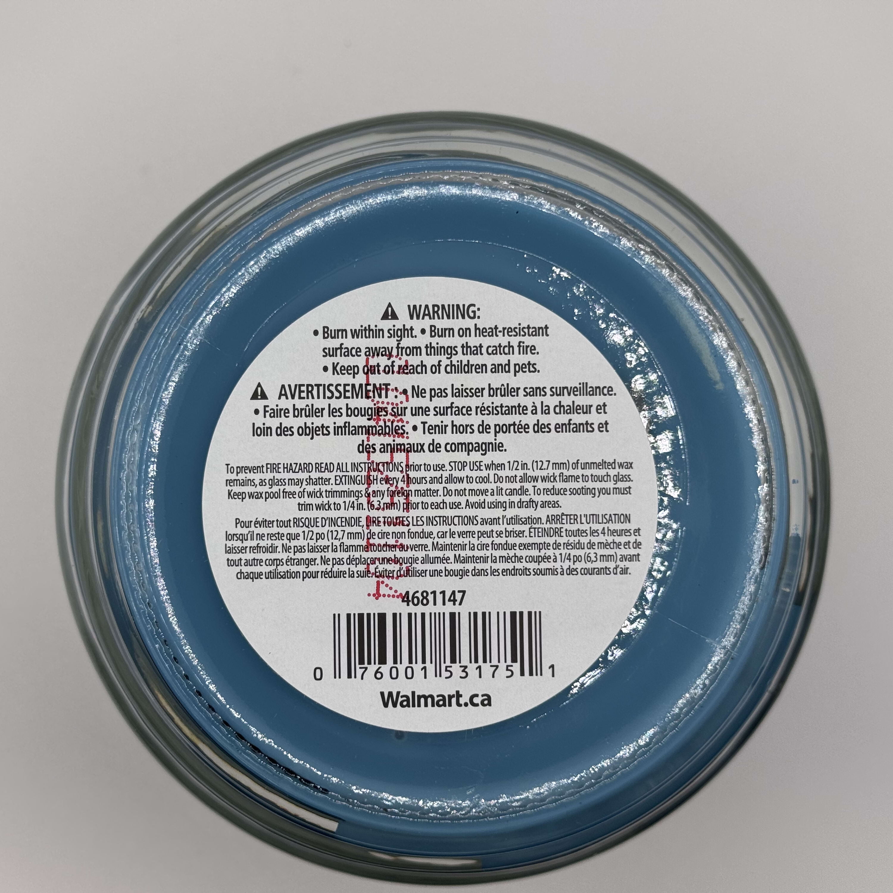 Mainstays Garden Rain Scented 3-Wick Glass Jar Candle, 11.5 oz