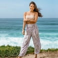 thumbnail image 6 of Lotus and Luna Harem Pants Thai Pants for Women Perfect for Beach & Lounge, Cape May Harem Pants S/M, 6 of 8