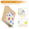 thumbnail image 5 of Yayeee Napkin Holder for Table Set of 2 Kitchen Paper Tissue Organization, Yellow Retro Round, 5 of 8