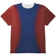 thumbnail image 1 of Baseball League Blue and Red All Over Youth T Shirt Multi YLG, 1 of 2