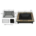 thumbnail image 3 of Real Flame Hamilton Wood Burning Fire Pit in Natural Slate Tile, 3 of 5
