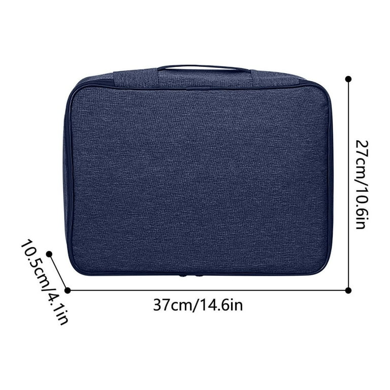 KIHOUT Deals Extra Large Document Organizer Safe File Storage Box Portable Paper Organizer with Detachable separators Home Office Travel Bag for A4 Folder Certificate Card Passport Unlocked Walmart ...