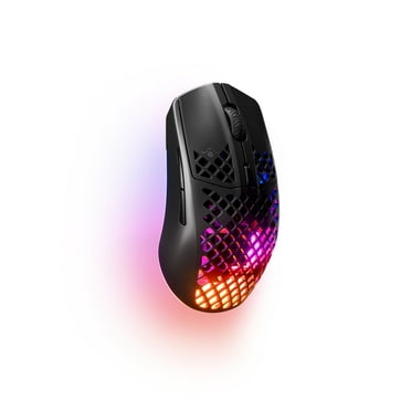 SteelSeries Aerox 3 Wireless Holey RGB Optical Gaming Mouse Ultra-lightweight, Onyx