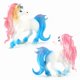 thumbnail image 1 of Set de figuras de unicornio arcoíris de plástico, 2 piezas, decoración infantil, 1 of 3
