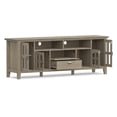 thumbnail image 6 of Simpli Home Artisan 72 inch Wide Solid Wood TV Stand in Distressed Grey For TVs up to 80 inches, 6 of 11