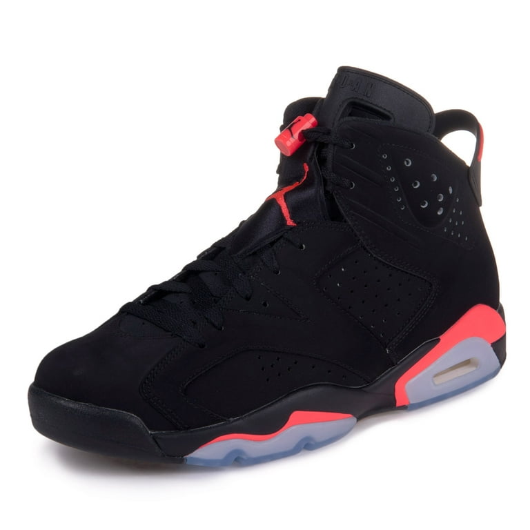 Oscuro permanecer pegamento Nike Mens Air Jordan 6 Retro "Infrared" Black/Infrared 23 384664-023 -  Walmart.com