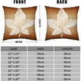 thumbnail image 3 of Fall Pillow Covers Maple Leaf Pillow Covers 18x18 Set of 2 Autumn Decorative Pillow Cases Brown Cotton Linen Farmhouse Throw Pillow Cover for Living Room Patio Couch Outdoor, 3 of 6