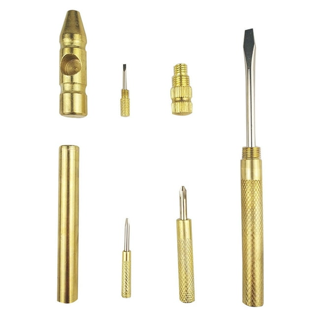 6 in 1 Copper Plated Hammer Small Hammer Multifunctional Screwdriver with Bottle Opener