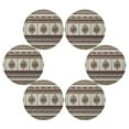 thumbnail image 2 of Round Placemat Heat Resistant & Wrinkle-Free Dining Table Decor Placemat For Home & Weddings White Stripes and Accents Of Royal Blue, 2 of 7