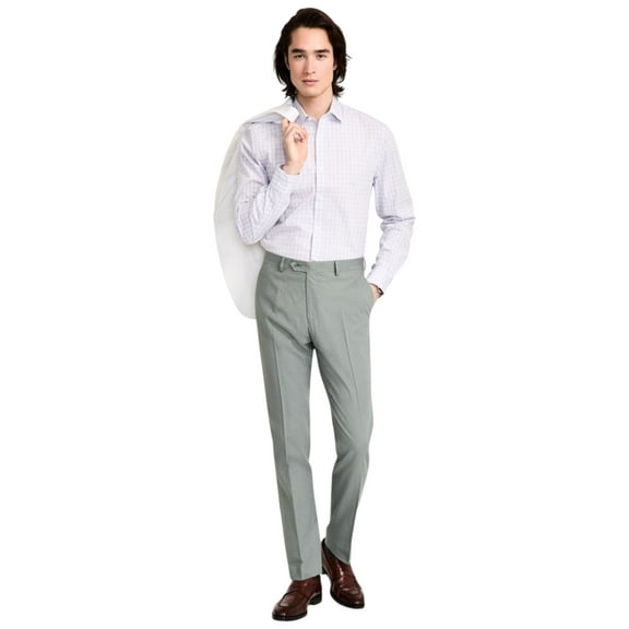 Tommy Hilfiger Mens Modern fit Dress Pants 32 / 30 Sage Green Solid