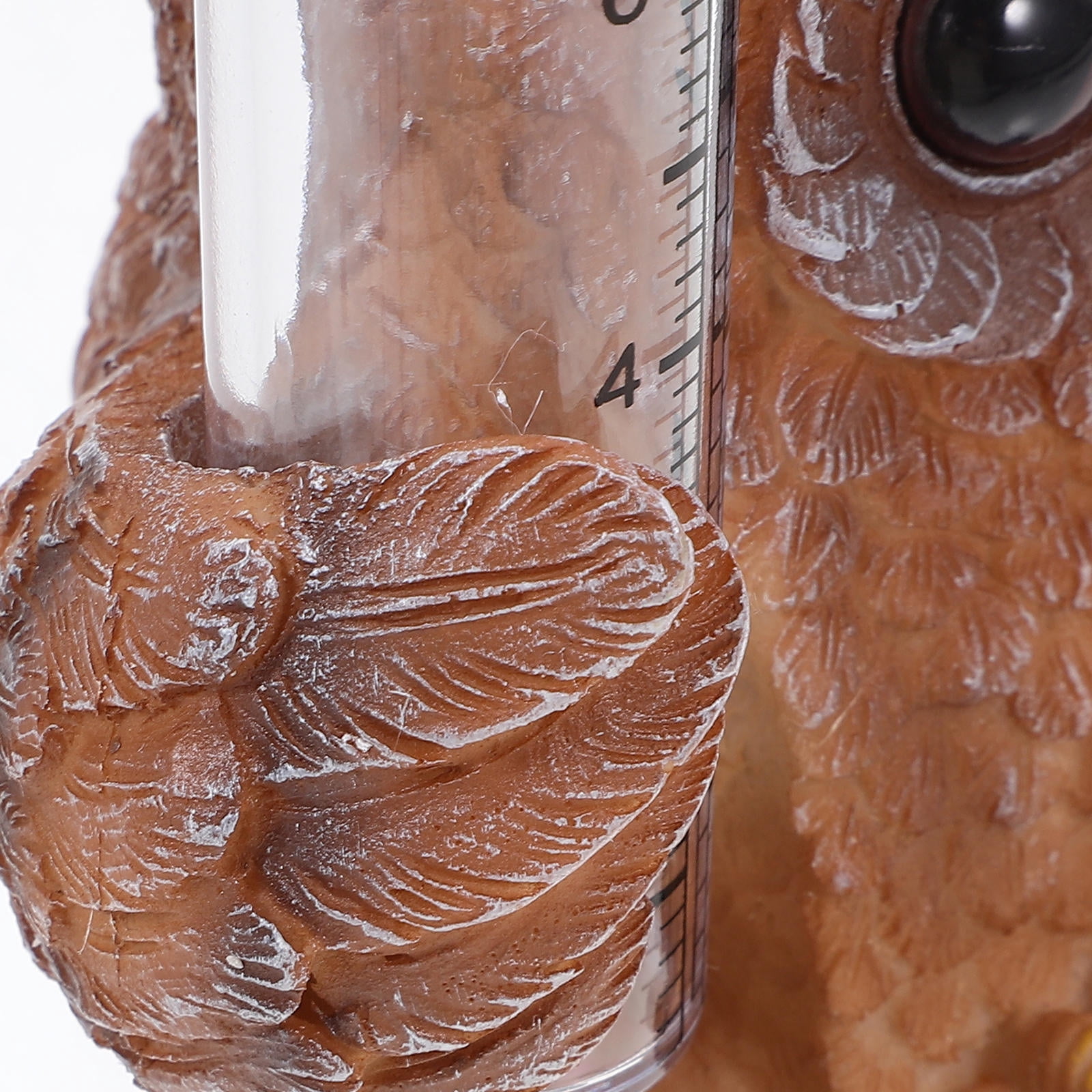 OUNONA 8.5 Inch Multi-Color Cartoon Owl Rain Gauge for Outdoor Use, Accurate Weather Measurement Tool