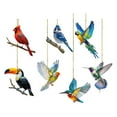 thumbnail image 6 of Dserhfy Hummingbird Christmas Ornaments 2D Acrylic Flying Bird Hanging Pendants for Christmas Tree Door Window Home Decor, 6 of 8